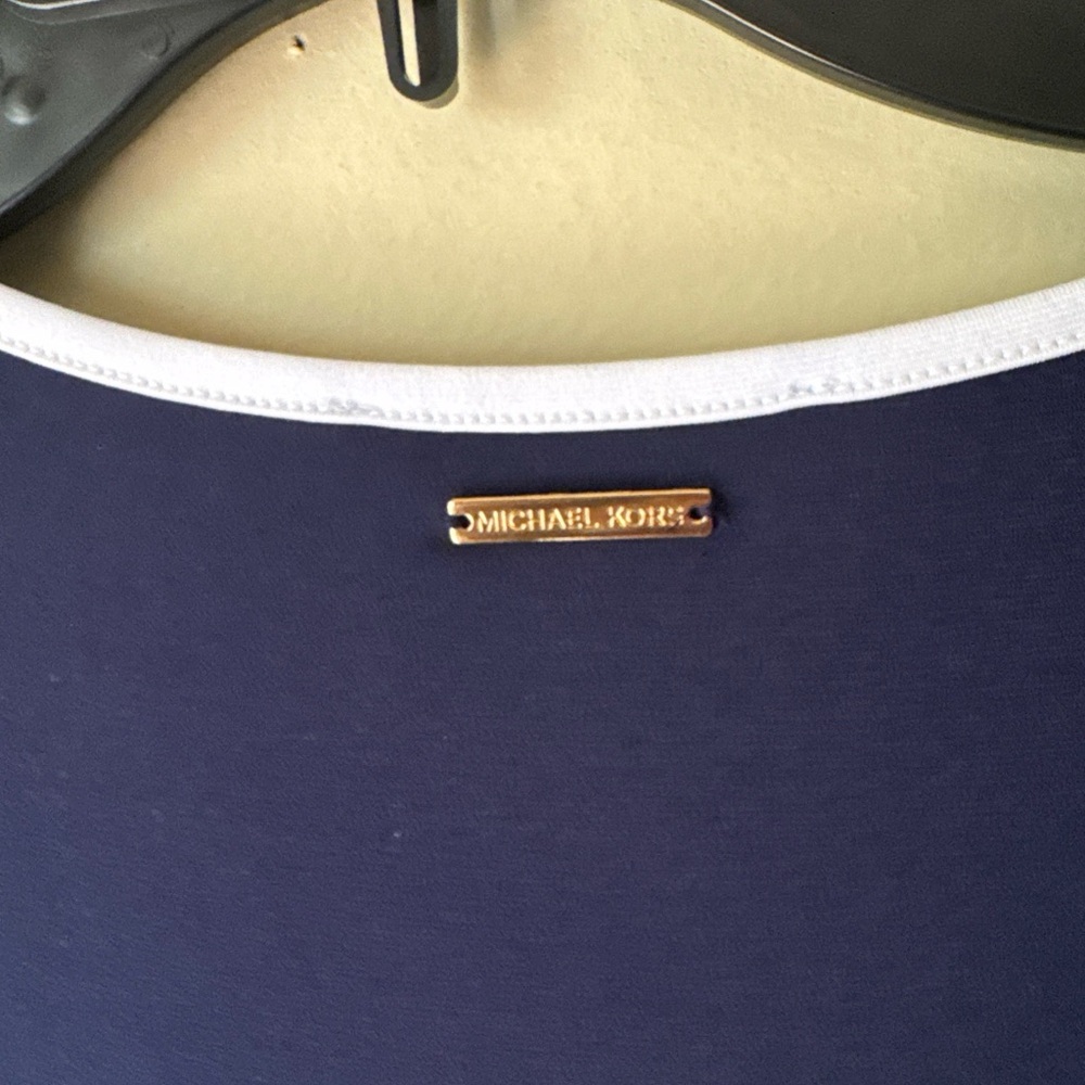 Michael Kors Navy and White Top